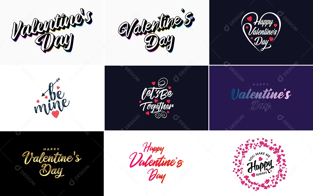 Textos De Feliz Dia Dos Namorados Vetor EPS