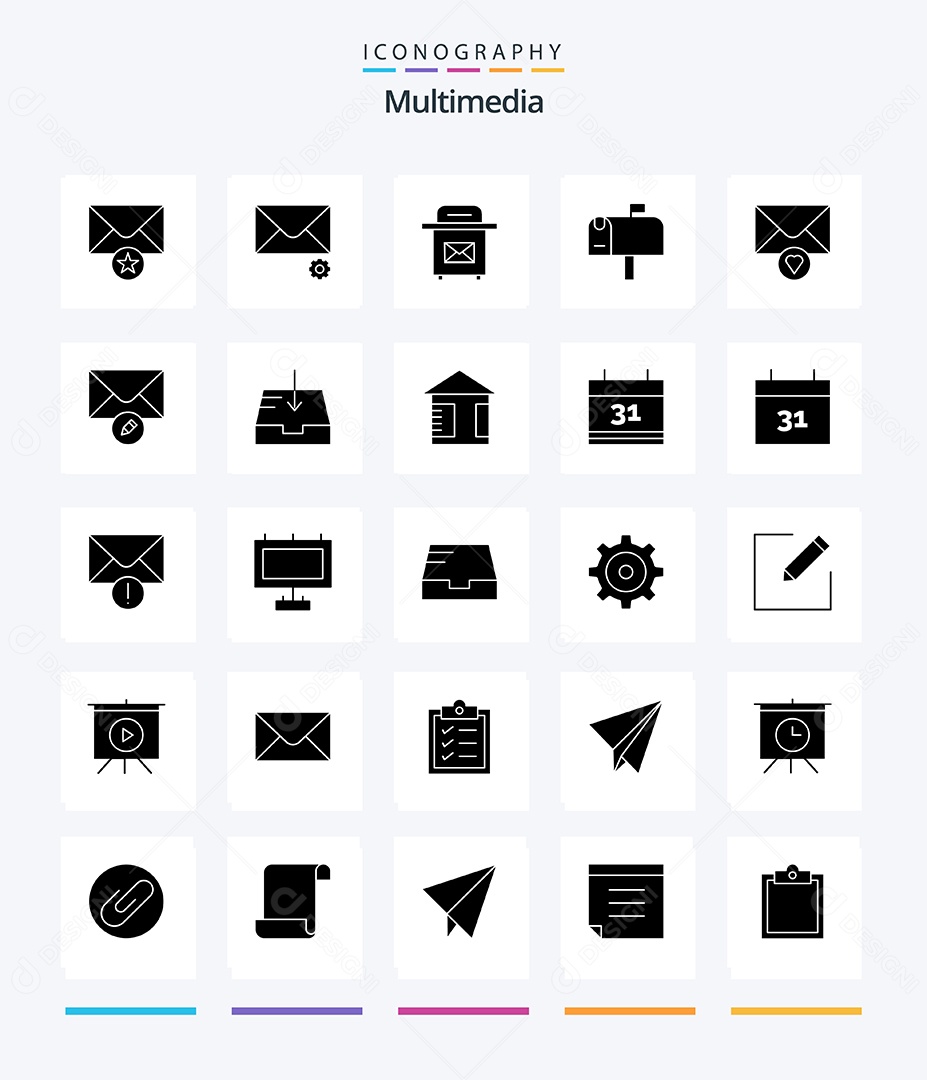 Pacote de Ícones e Elementos Vetores EPS