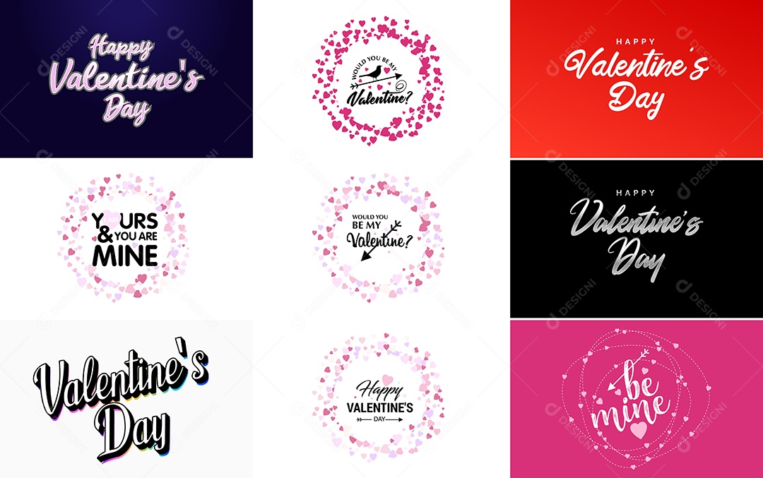 Textos De Feliz Dia Dos Namorados Vetor EPS