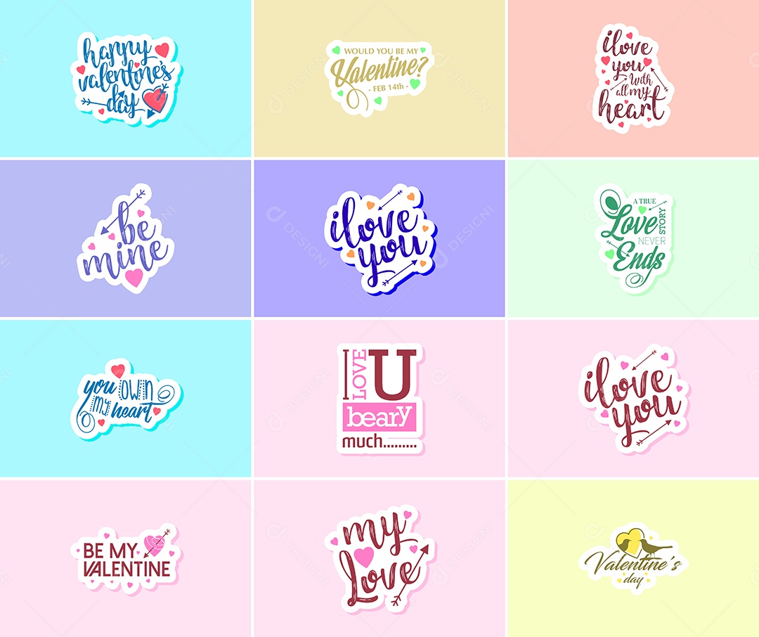 Textos De Feliz Dia Dos Namorados Vetor EPS