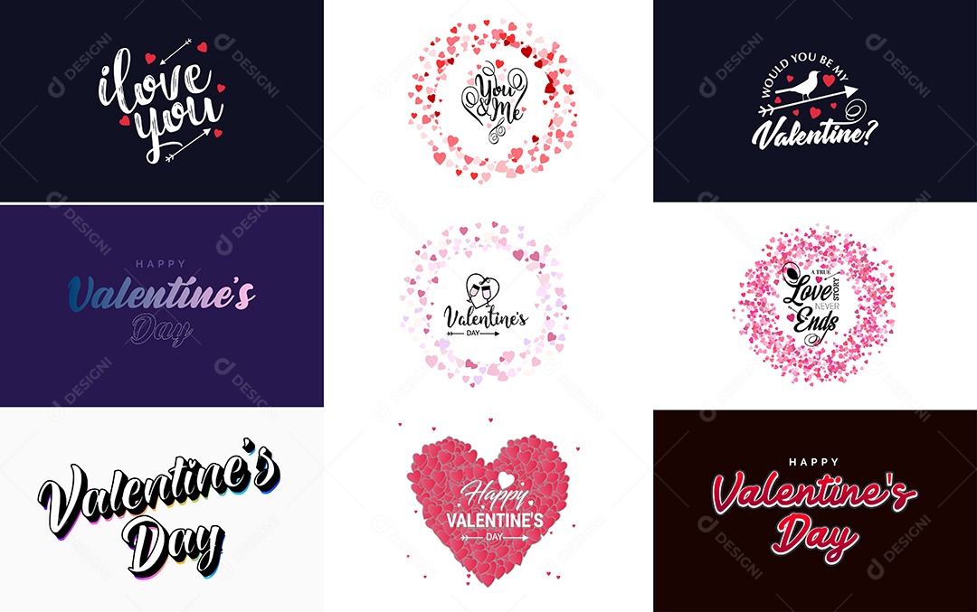 Textos De Feliz Dia Dos Namorados Vetor EPS