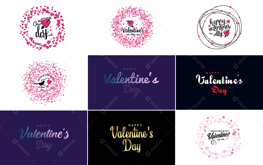 Textos De Feliz Dia Dos Namorados Vetor EPS