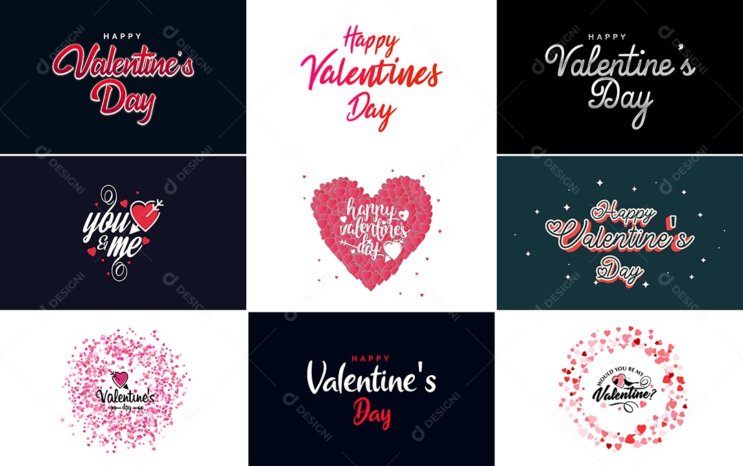 Textos De Feliz Dia Dos Namorados Vetor EPS