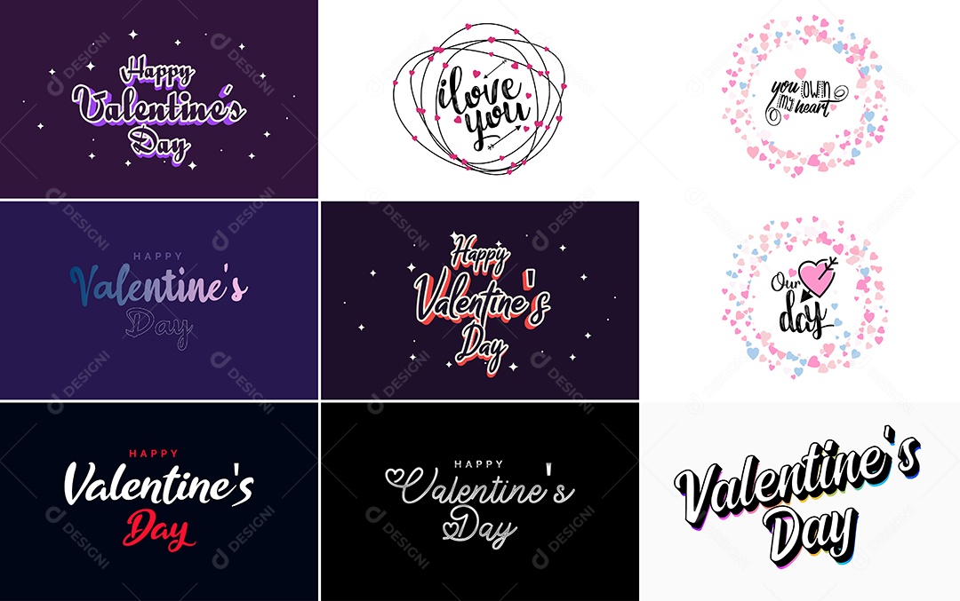 Textos De Feliz Dia Dos Namorados Vetor EPS