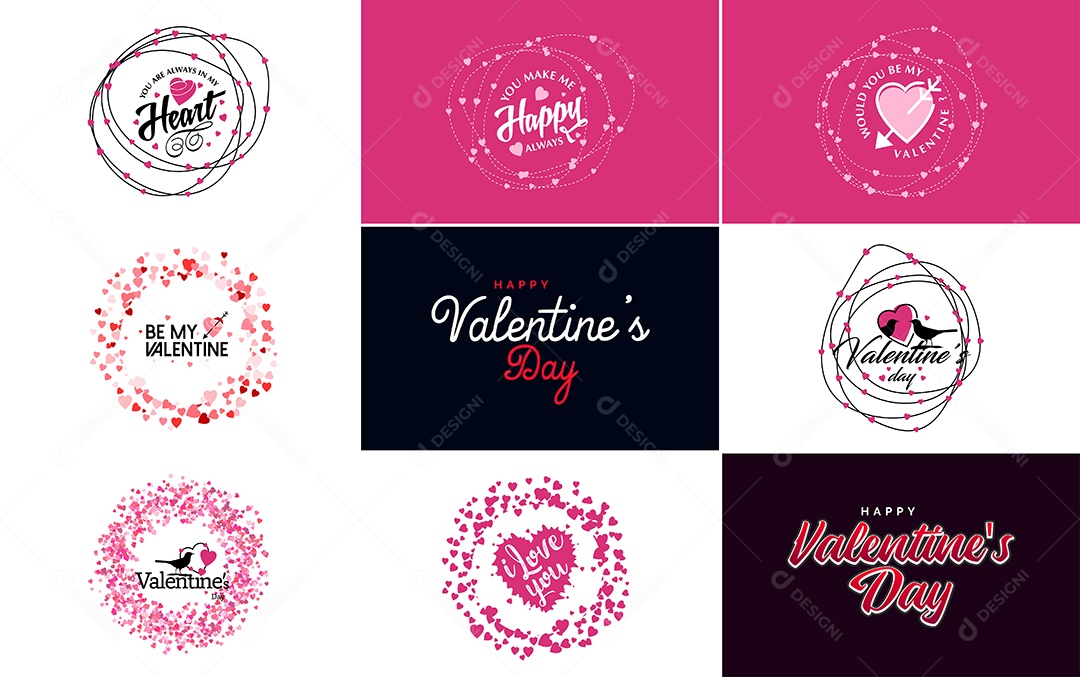 Textos De Feliz Dia Dos Namorados Vetor EPS