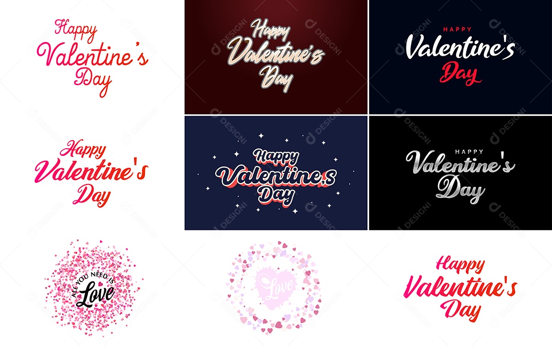 Textos De Feliz Dia Dos Namorados Vetor EPS