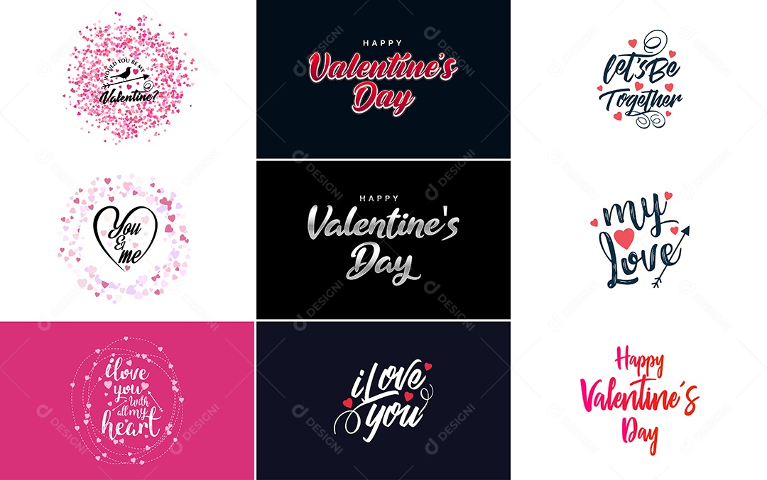 Textos De Feliz Dia Dos Namorados Vetor EPS