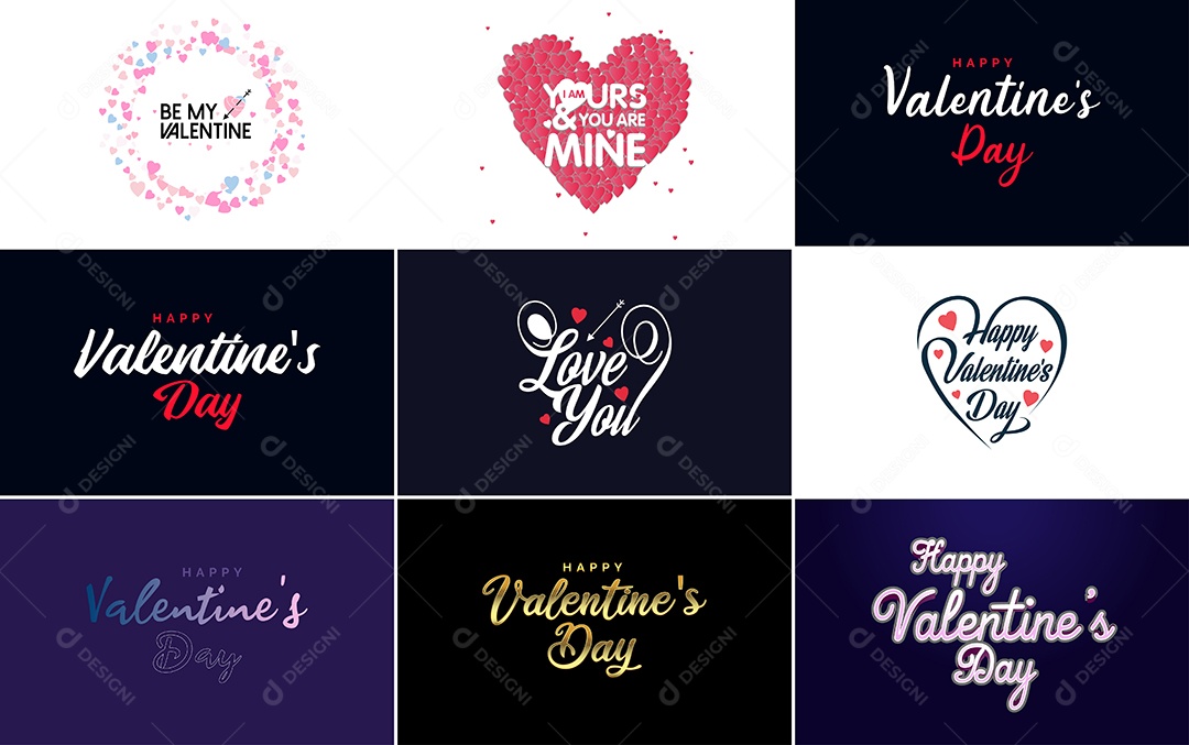 Textos De Feliz Dia Dos Namorados Vetor EPS