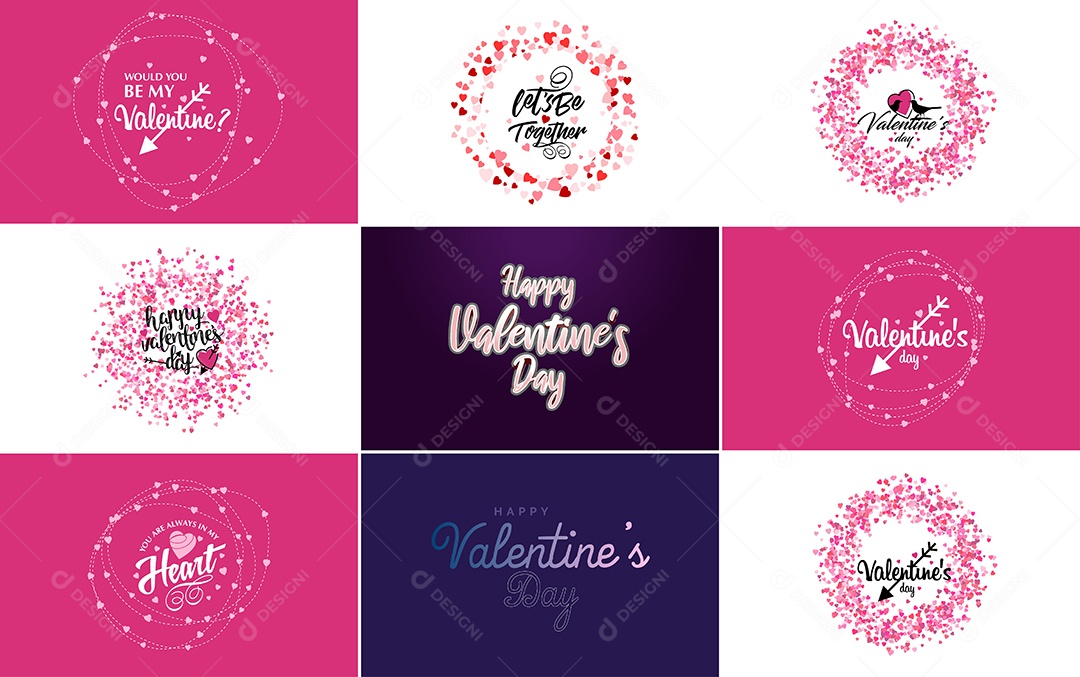 Textos De Feliz Dia Dos Namorados Vetor EPS