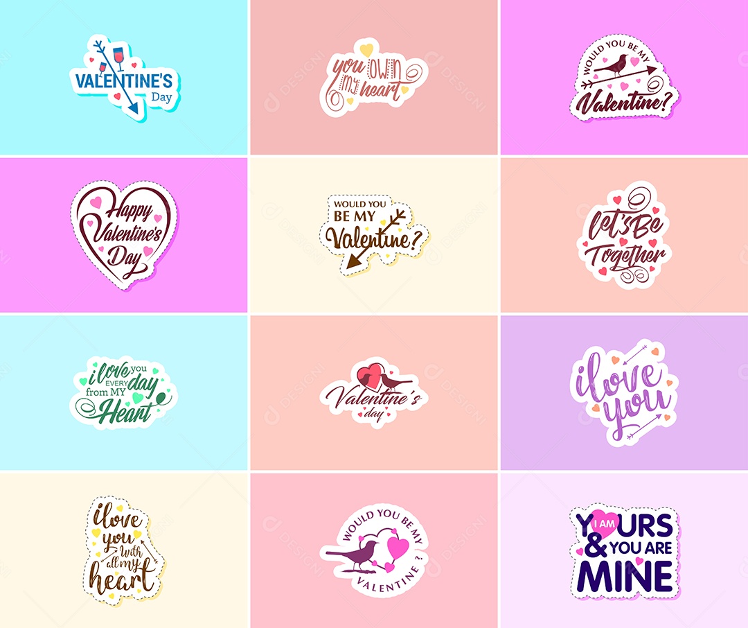 Textos De Feliz Dia Dos Namorados Vetor EPS