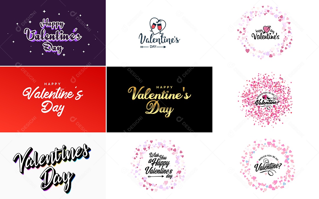 Textos De Feliz Dia Dos Namorados Vetor EPS