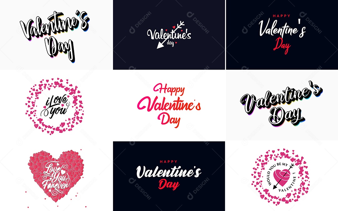 Textos De Feliz Dia Dos Namorados Vetor EPS