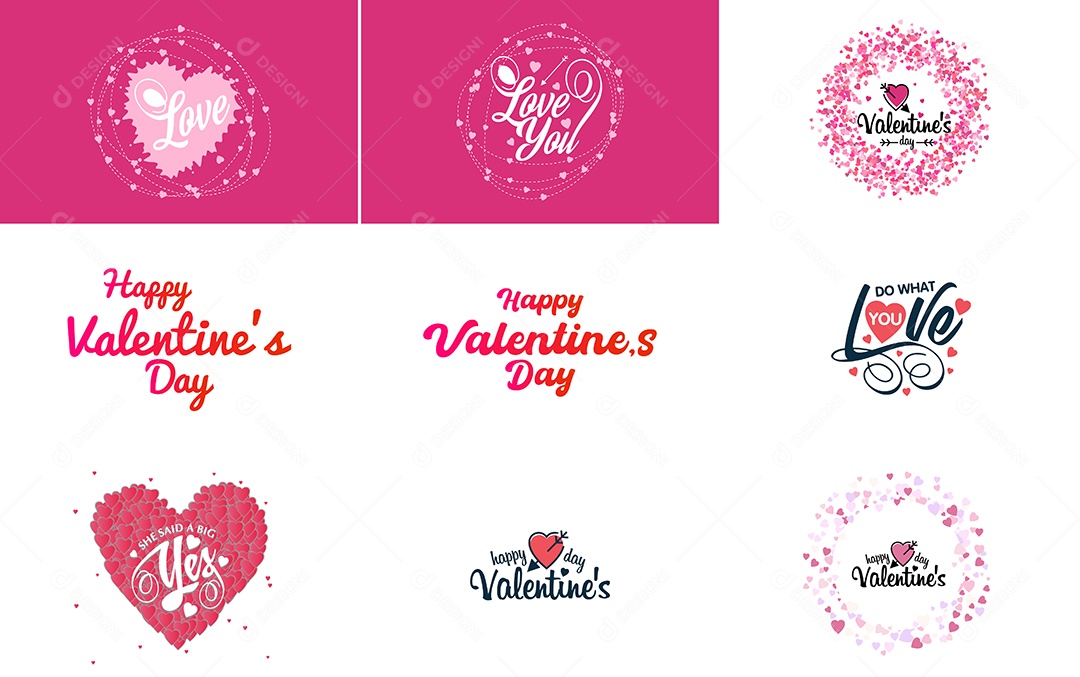 Textos De Feliz Dia Dos Namorados Vetor EPS