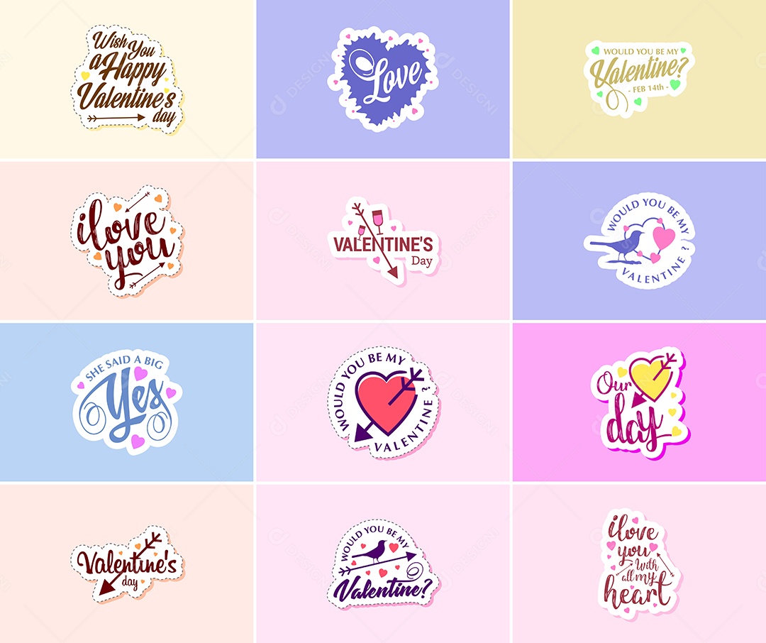 Textos De Feliz Dia Dos Namorados Vetor EPS