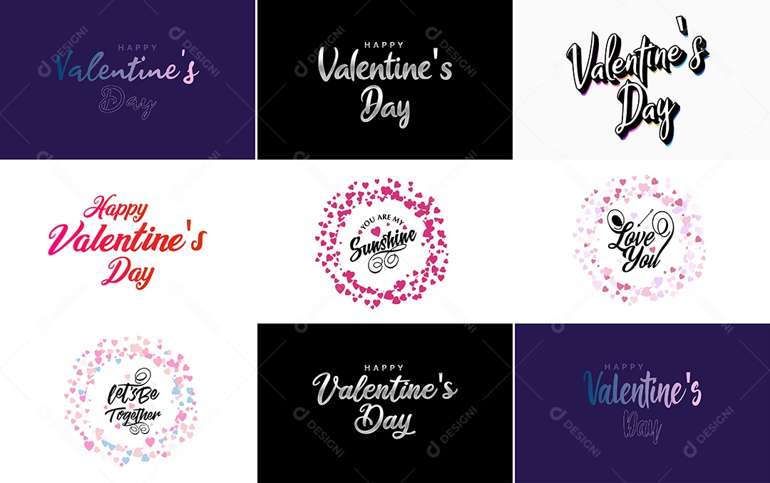 Textos De Feliz Dia Dos Namorados Vetor EPS