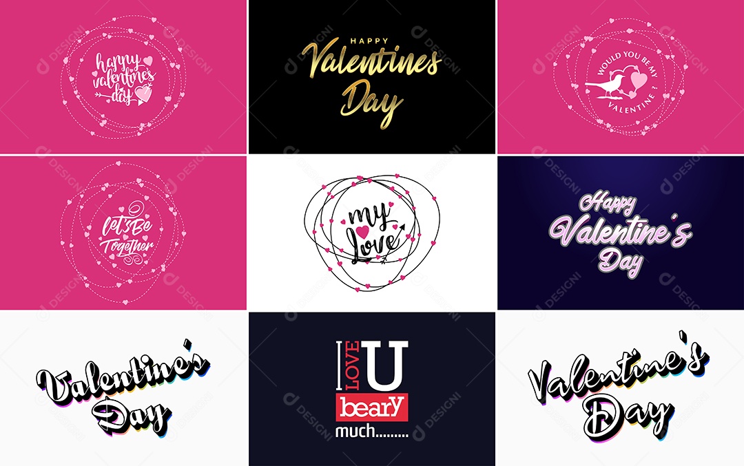 Textos De Feliz Dia Dos Namorados Vetor EPS