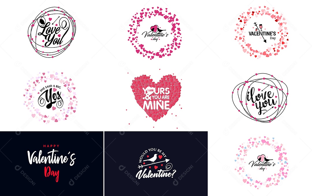 Textos De Feliz Dia Dos Namorados Vetor EPS