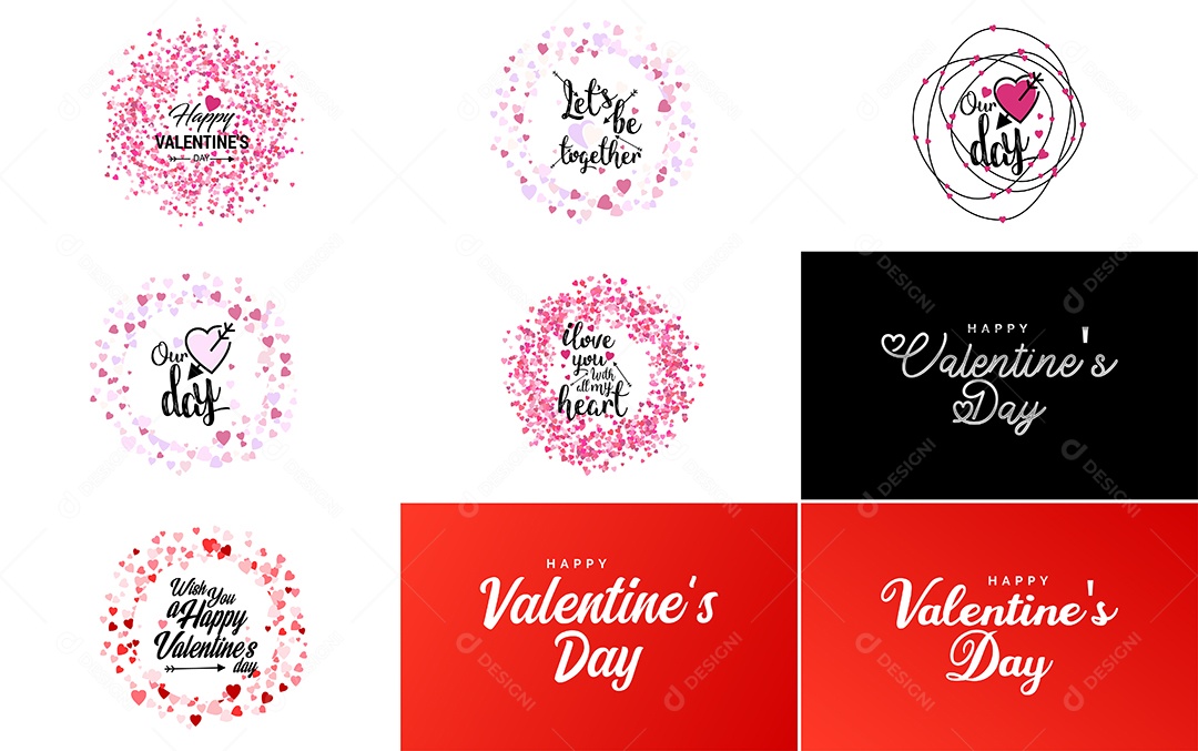 Textos De Feliz Dia Dos Namorados Vetor EPS