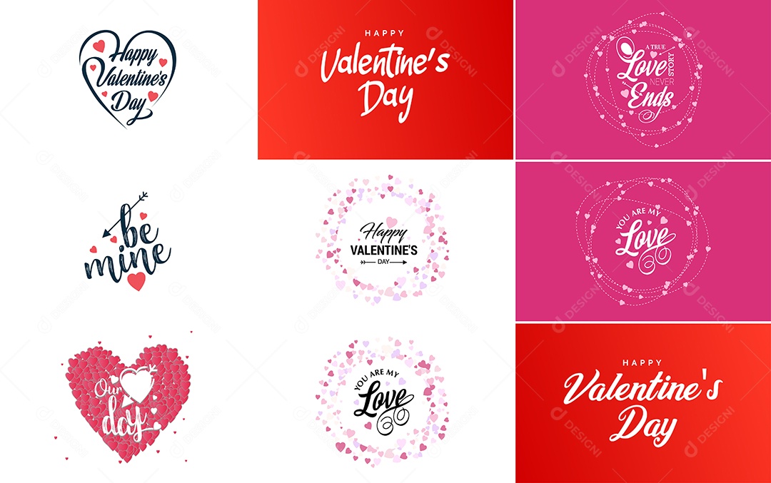 Textos De Feliz Dia Dos Namorados Vetor EPS