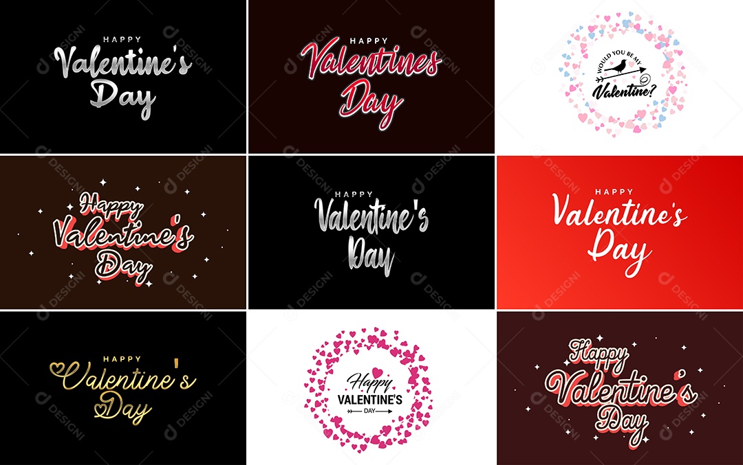 Textos De Feliz Dia Dos Namorados Vetor EPS