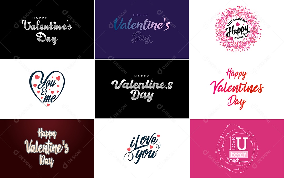 Textos De Feliz Dia Dos Namorados Vetor EPS