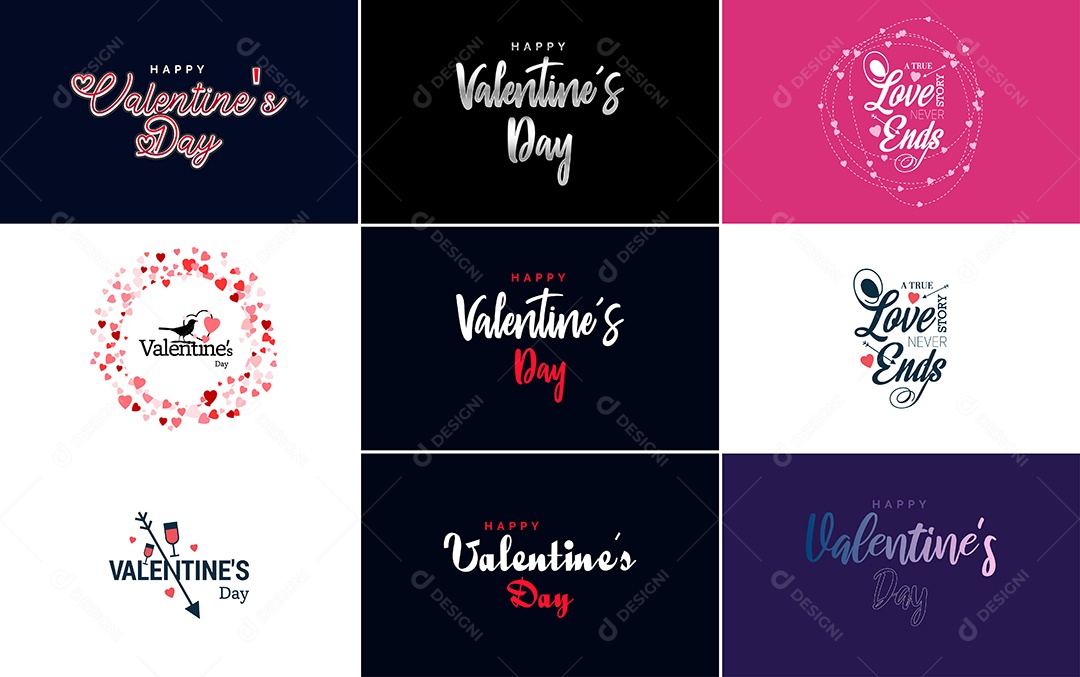 Textos De Feliz Dia Dos Namorados Vetor EPS