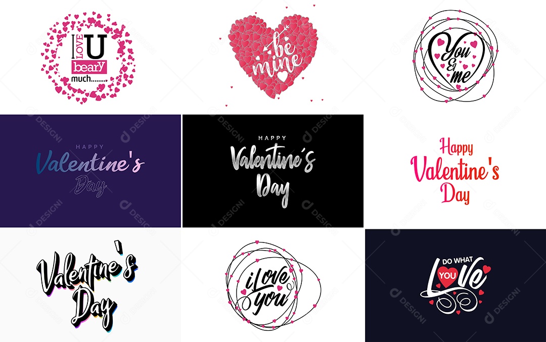 Textos De Feliz Dia Dos Namorados Vetor EPS