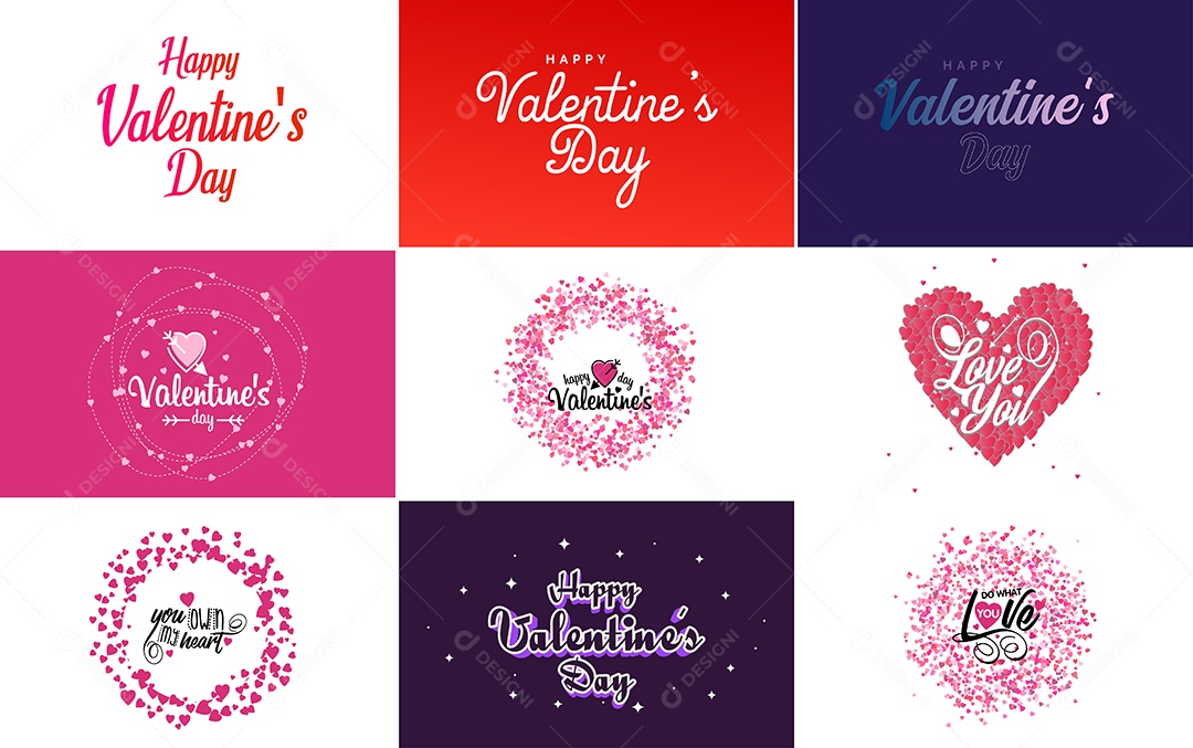 Textos De Feliz Dia Dos Namorados Vetor EPS