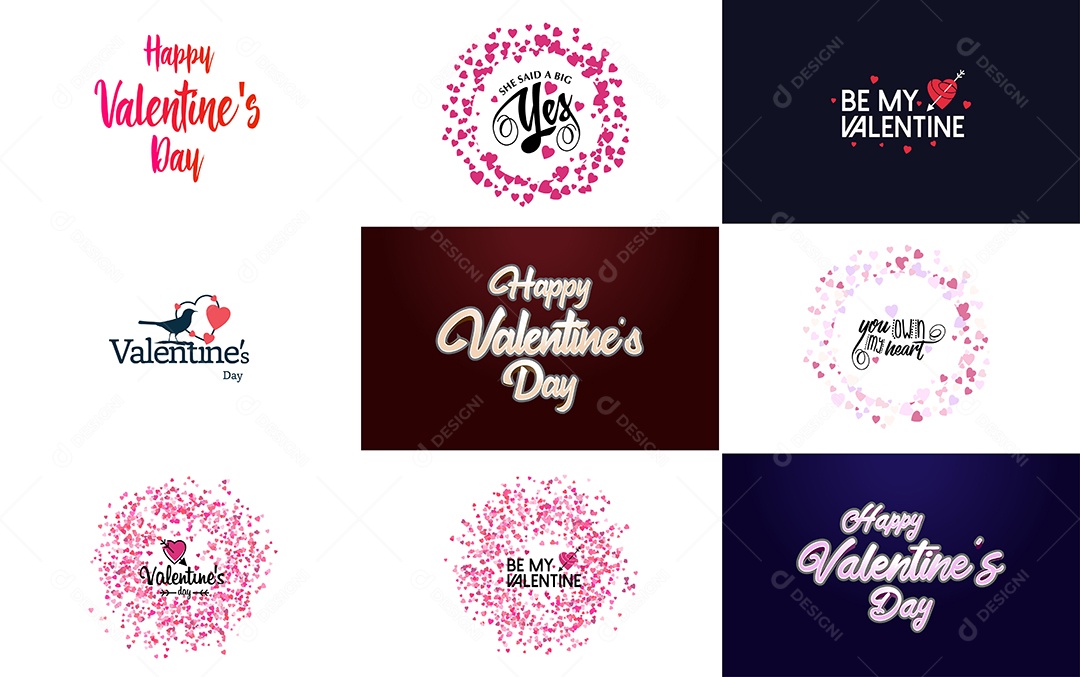 Textos De Feliz Dia Dos Namorados Vetor EPS