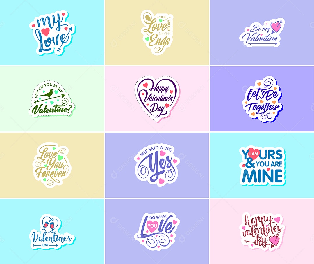 Textos De Feliz Dia Dos Namorados Vetor EPS