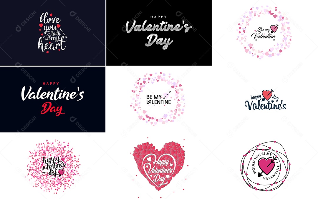 Textos De Feliz Dia Dos Namorados Vetor EPS