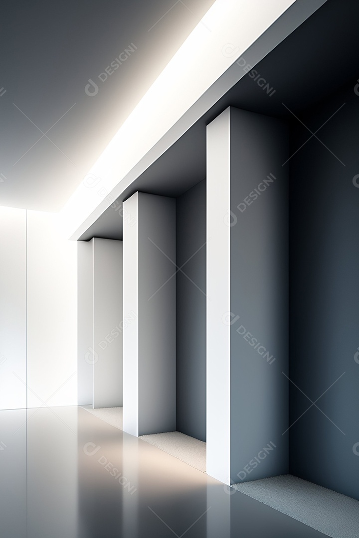 Pilares de uma parede de uma casa