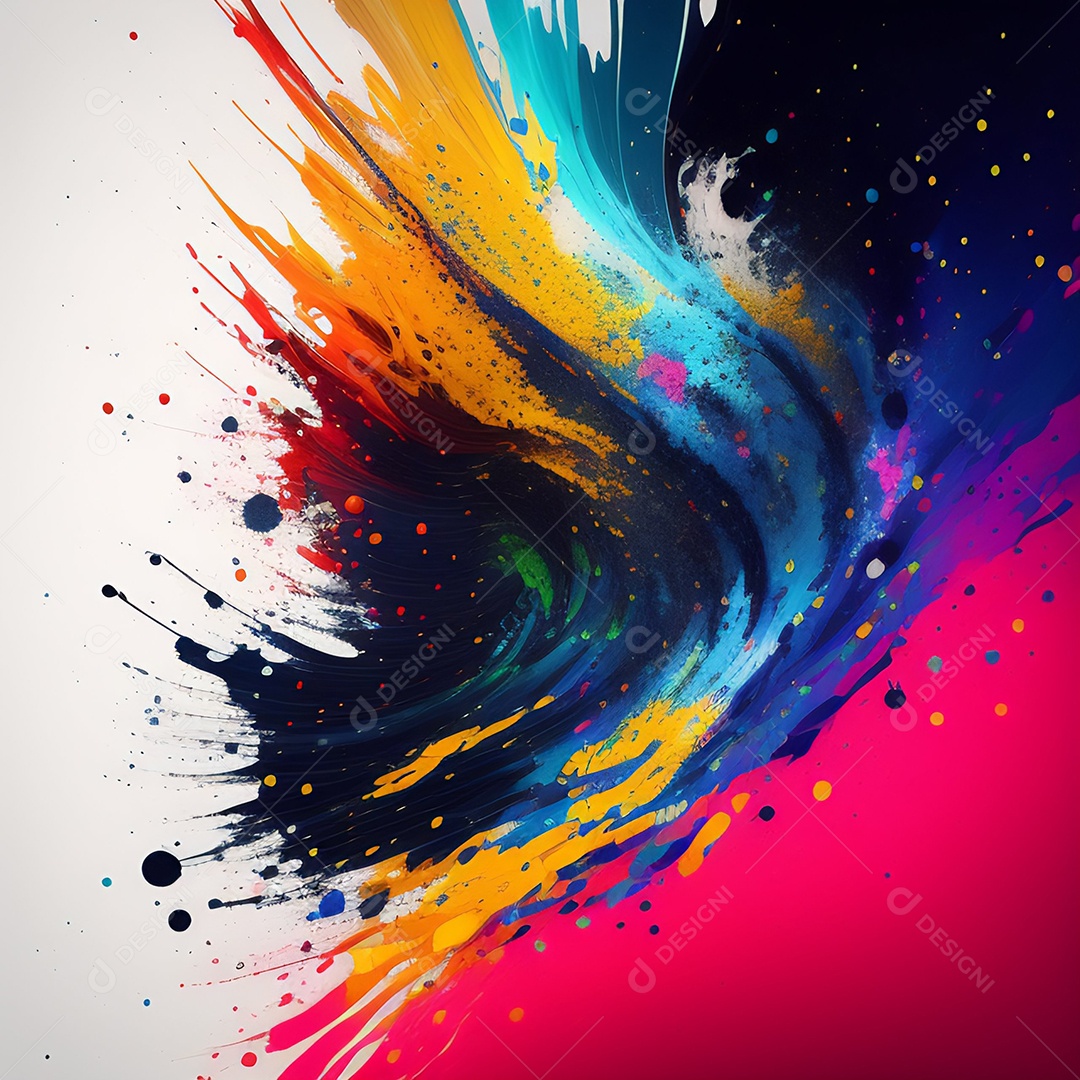 Explosão de pó coloridos