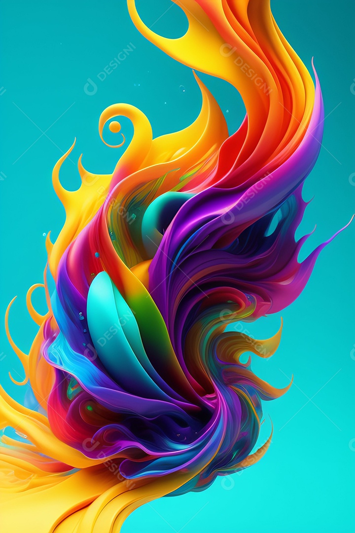 Explosão de pó coloridos