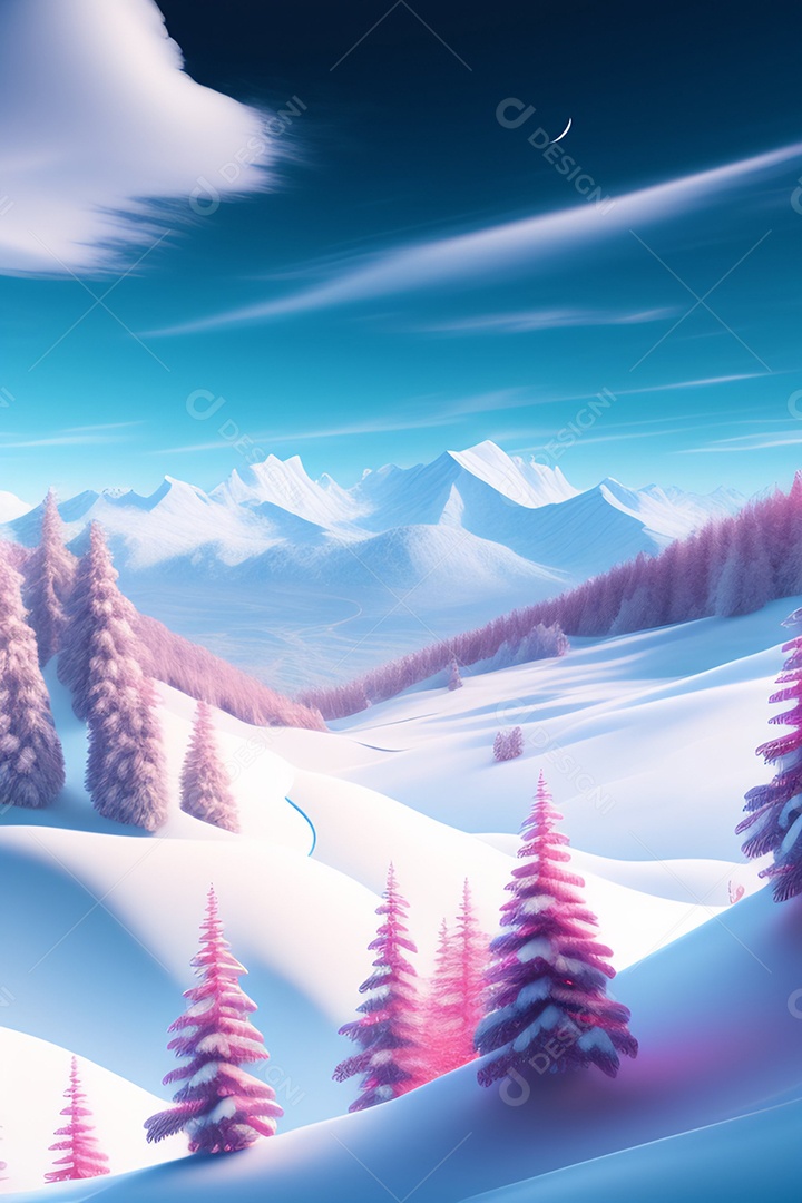 Linda paisagem de montanhas penhasco