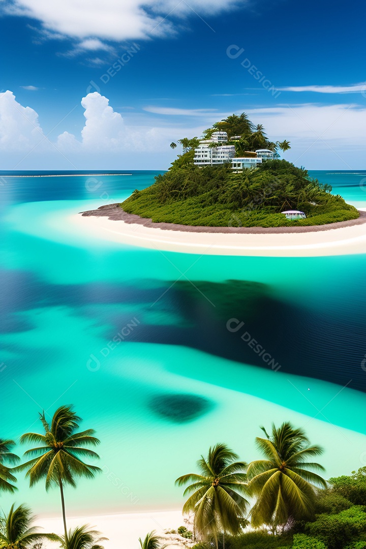 Linda vista aérea de montanhas penhasco morro beira mar