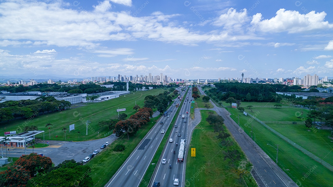 Vista aérea de São José dos Campos, Brasil