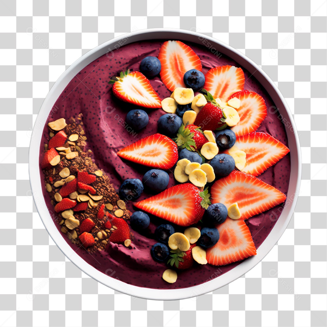 Tigela de Açaí PNG Transparente