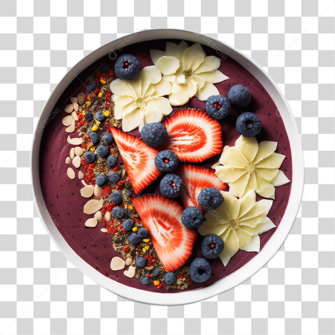 Tigela de Açaí PNG Transparente