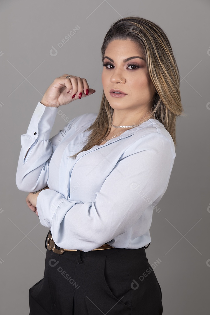 Linda mulher empresária sorridente