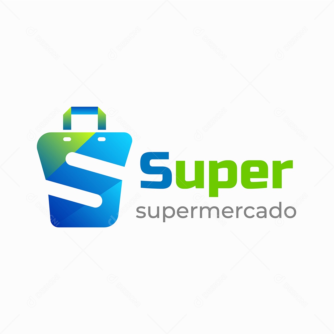 Logo Supermercado EPS Editável