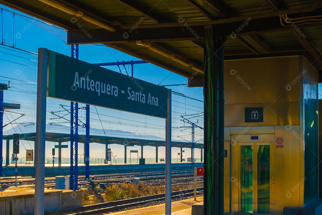 Vista da estação ferroviária de Ronda