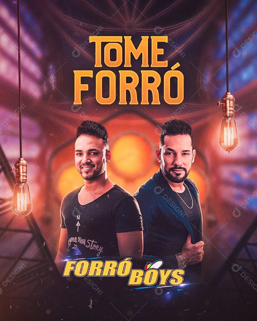 Tome Forró Boys Flyer Social Media PSD Editável