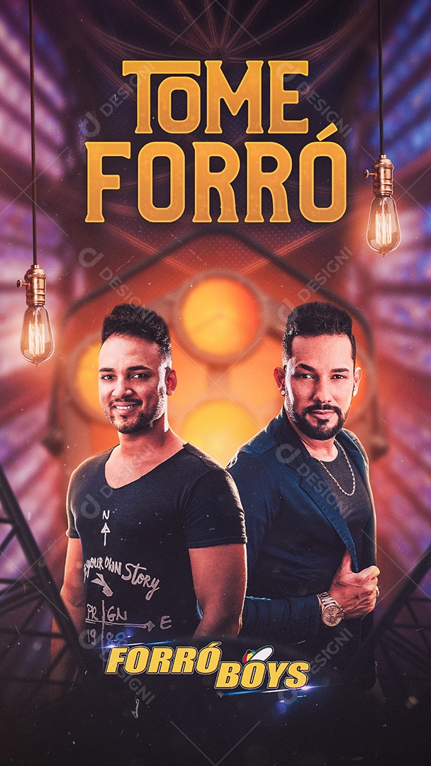 Story Tome Forró Boys Flyer Social Media PSD Editável