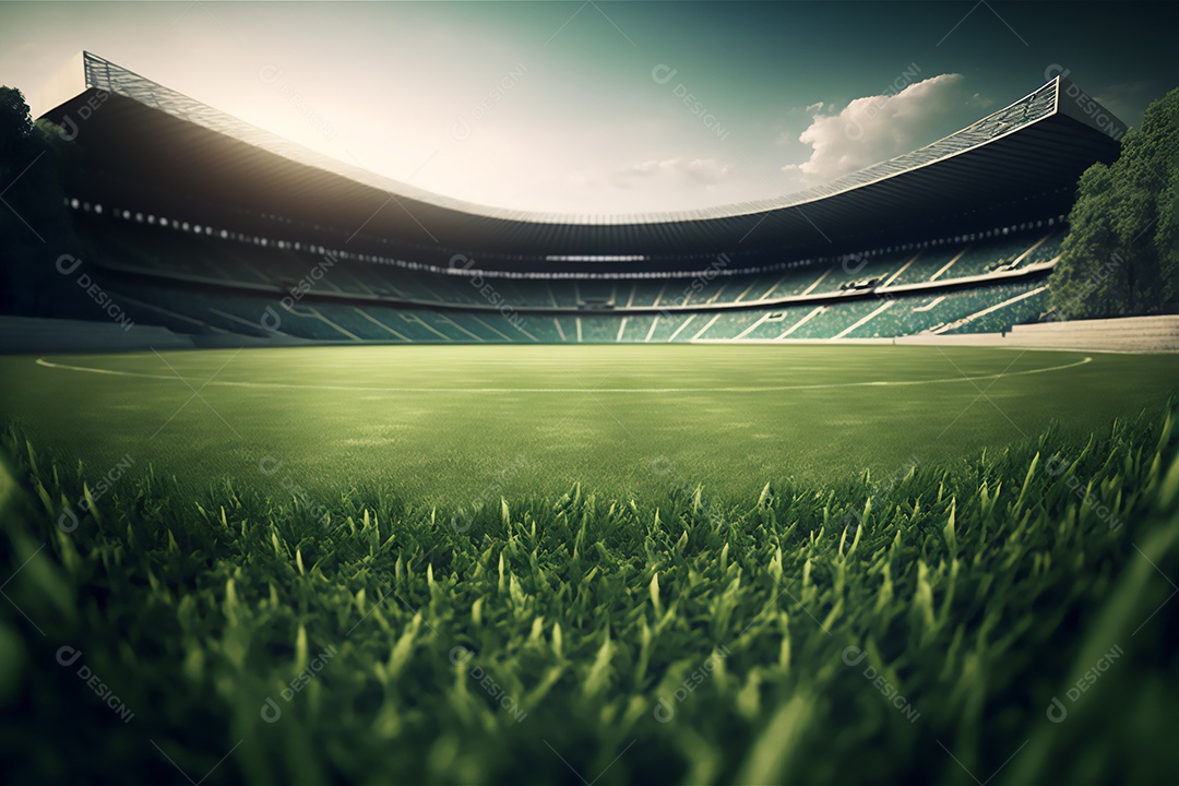 Ilustração de um campo de futebol