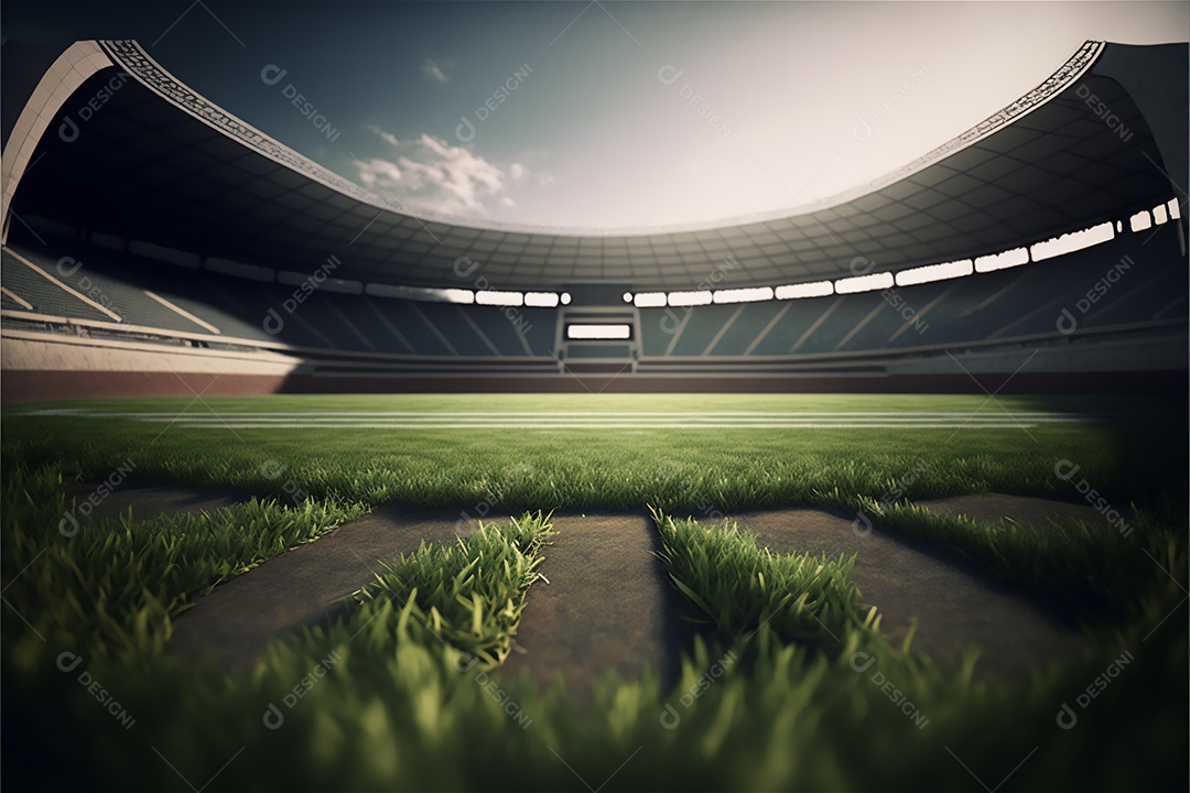 Ilustração de um campo de futebol