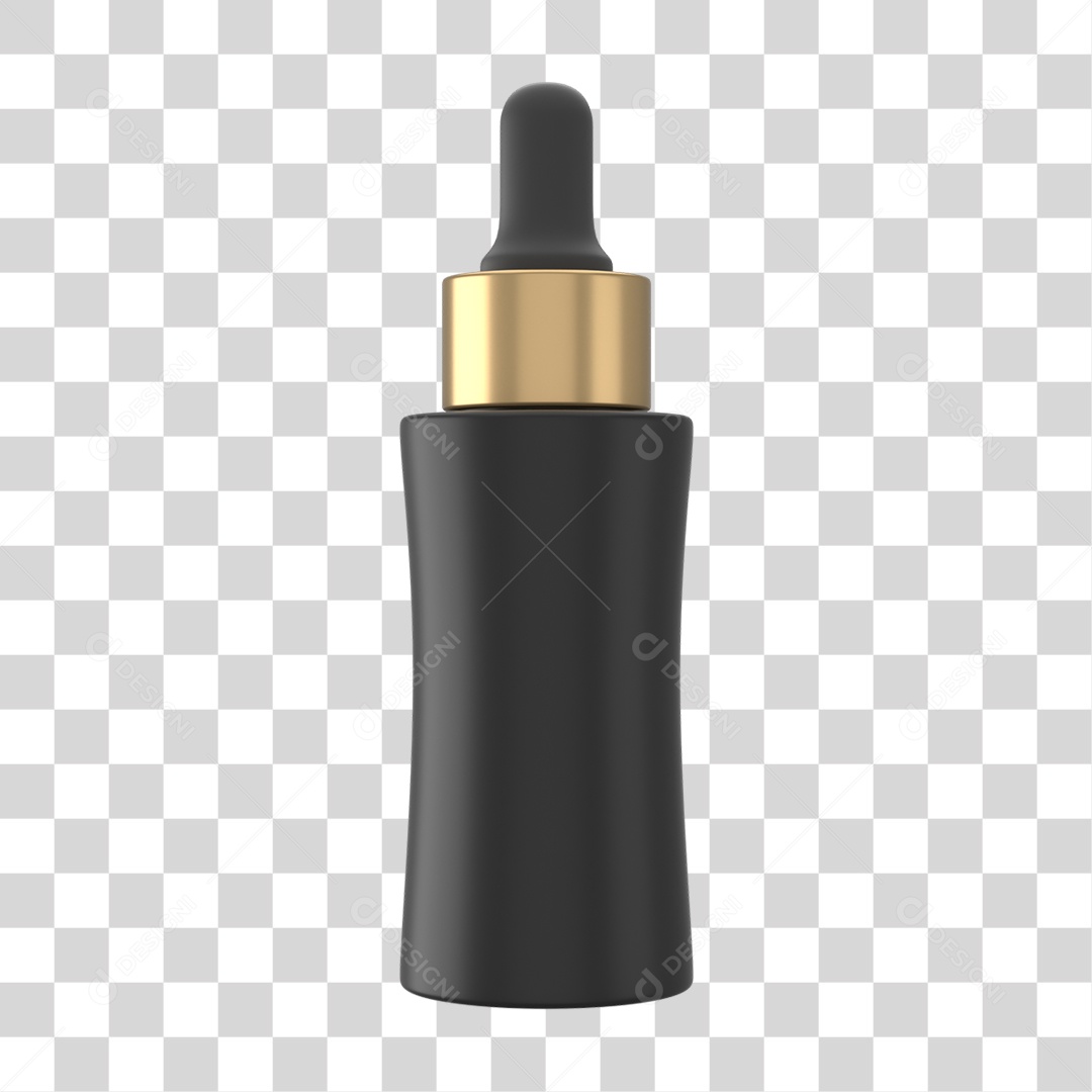 Objeto 3D Cosméticos Cuidado Beleza para Composição PNG Transparente