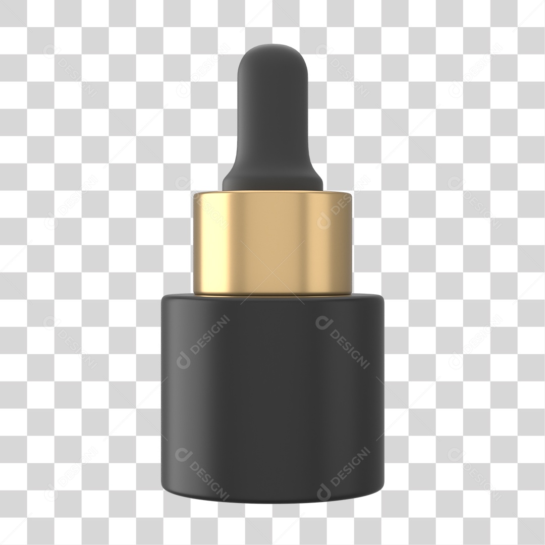 Objeto 3D Cosméticos Cuidado Beleza para Composição PNG Transparente