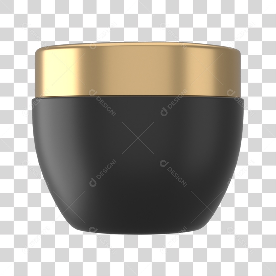 Objeto 3D Cosméticos Cuidado Beleza para Composição PNG Transparente