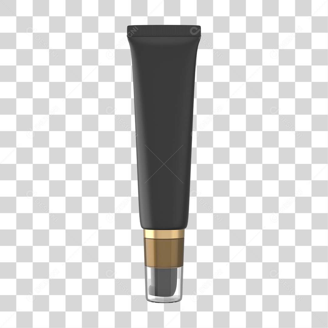 Objeto 3D Cosméticos Cuidado Beleza para Composição PNG Transparente